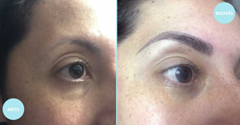 Microblading de Cejas Pelo a pelo Fotos Antes y Despues | Guadalajara